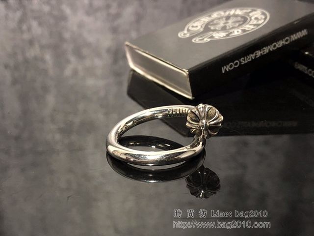 chrome hearts銀飾 克羅心戒指 純手工 克羅心925純銀戒指  gjc1915